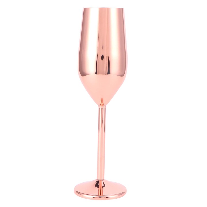 Jormftte rozsdamentes acél pohár, 200 ml, rézbevonattal, korrózióálló, partikhoz és piknikekhez