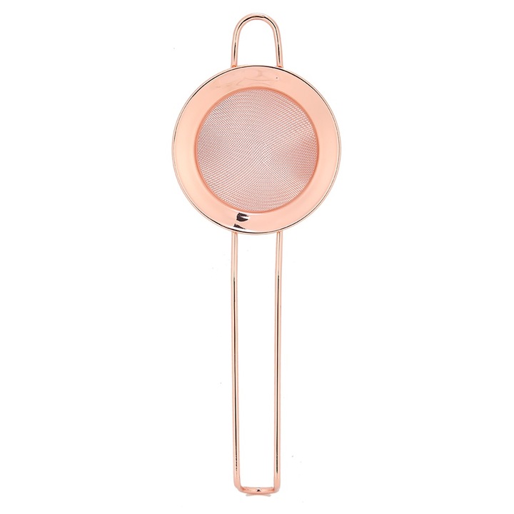 Jormftte roz arany koktélszűrő, kúpos forma, rozsdamentes acél, korrózióálló