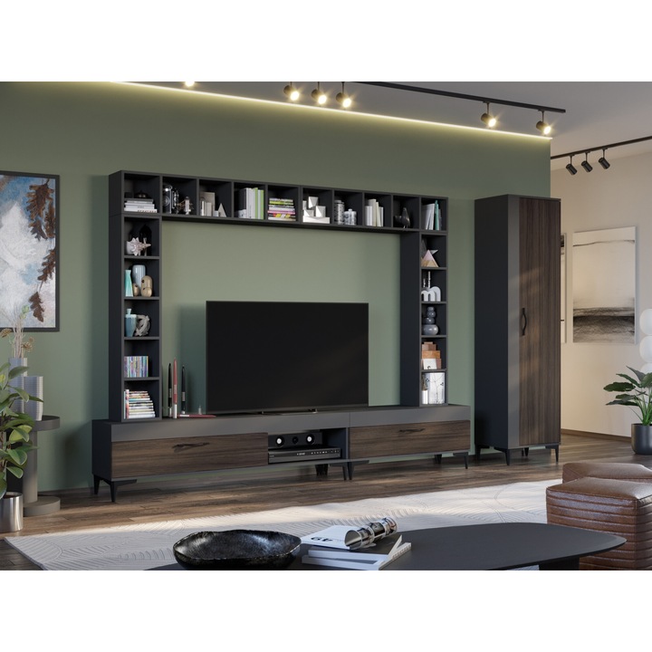 Set Living Azur, C07, Mobila sufragerie, L 320 x A 35.1 x H 192.4 cm