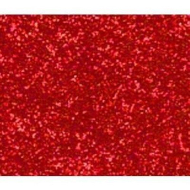 Set 5 coli hartie cartonata cu sclipici, Galeria Hobby, 250 g, 25 x 35 cm, rosu