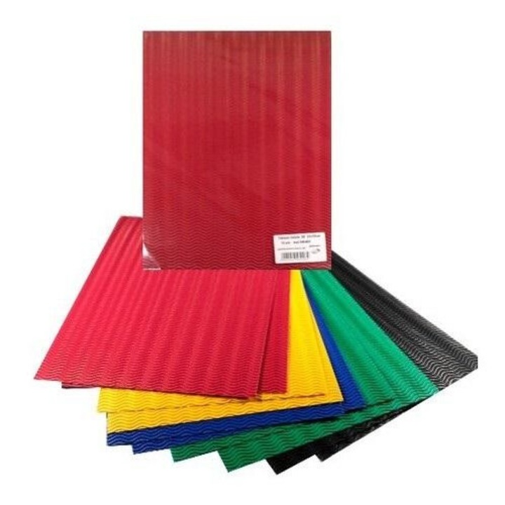 3D színes hullámkarton, Galeria Hobby, 10 ív/készlet, 25x35cm, többszínű