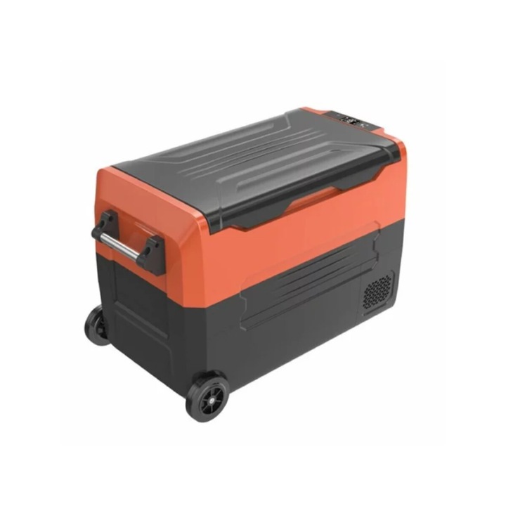 Frigider auto cu compresor smart cooler 12/24/220 V, cu bluetooth si roti capacitate 45L, taxa verde inclusa