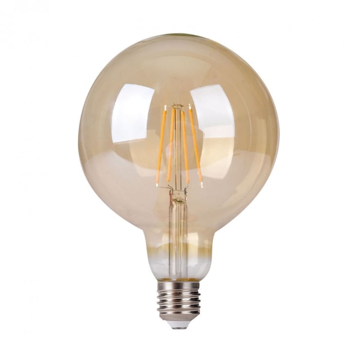 LED лампа Lightex, FILAMENT, Димируем, 8W, 220V, E27, G95, CL, 3000K, 806lm