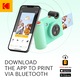 Цифров фотоапарат за моментални снимки Kodak Smile+, функция принтер, слот за microSD, зелен