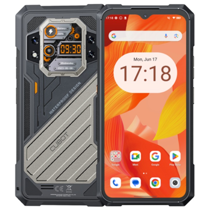 Мобилен телефон Cubot KingKong X, Черен, 6.58", 16GB RAM, 256GB ROM
