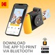 Цифров фотоапарат за моментални снимки Kodak Smile+, функция принтер, слот за microSD, черен