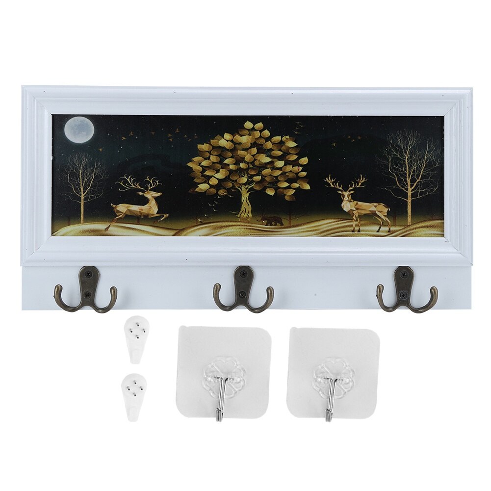Suport chei din lemn, Cozevdnt, multicolor, 40x20x2cm - eMAG.ro