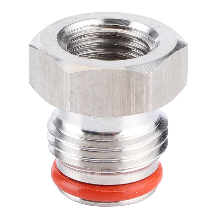 Adapter csatlakozó 1/4in FFL x 19/32in-18 UNF söröshordókhoz, Jormftte, rozsdamentes acél, kopásálló