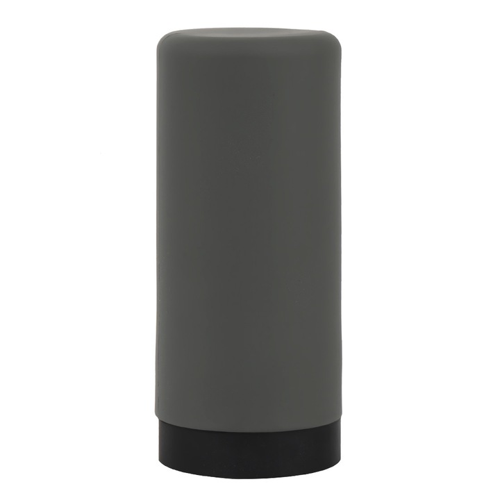 Dispenser pentru lotiune din silicon, Peysaitr, 240ml, gri, 14.2x6.2x6.2cm