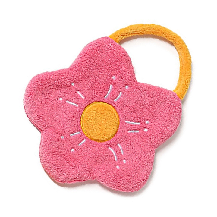 Prosop de mana din coral fleece, Mmgoqqt, forma de floare, absorbtie puternica, roz rosu