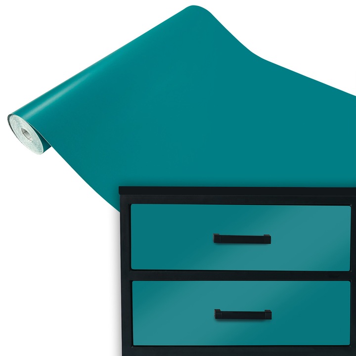 Folie autoadeziva si decorativa blat bucatarie, vanzare la metru, 45 x 100 cm, DecoMeister®, Model Marin Mat, T013-045-0100