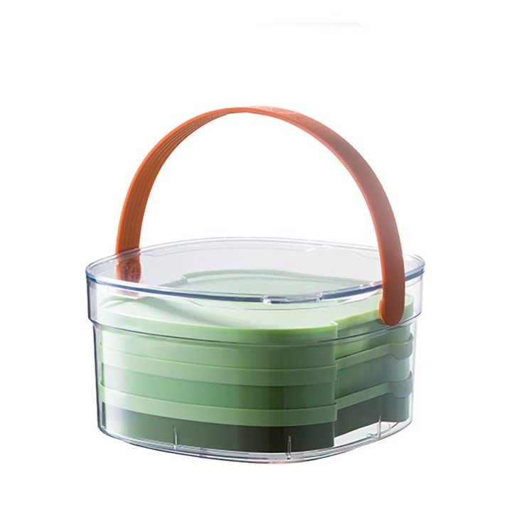 Jormftte jégkockaforma, nagy űrtartalmú, 3 rétegű, átlátszó, tartóval