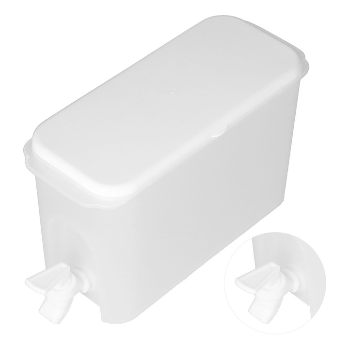 Jormftte 1,5L italadagoló csappal, nagy kapacitású, PP anyag, könnyen tisztítható, hideg italokhoz