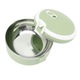 Cutie alimentara Longziming din otel inoxidabil, cu inel de etansare din silicon, design ergonomic, verde inchis