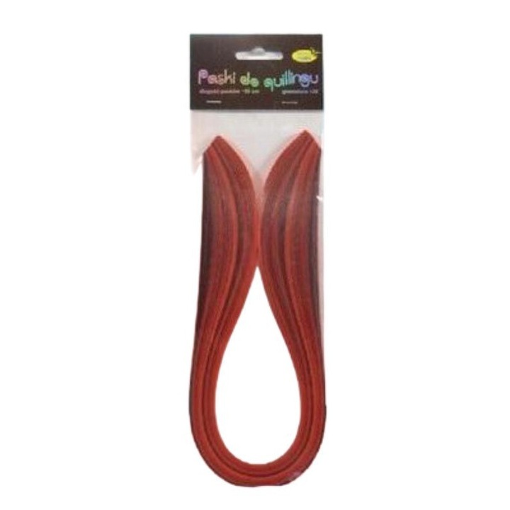 Benzi de quilling, Galeria Hobby, 10mmx50cm, rosiu, 100 bucati