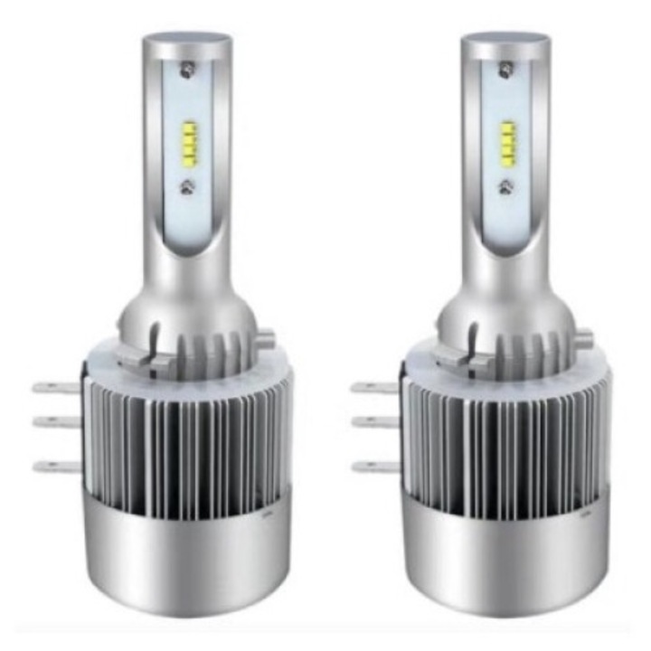 Комплект от 2 H15 Canbus светодиода, 6000k, 80W, 8000 Lm, 12V-24V