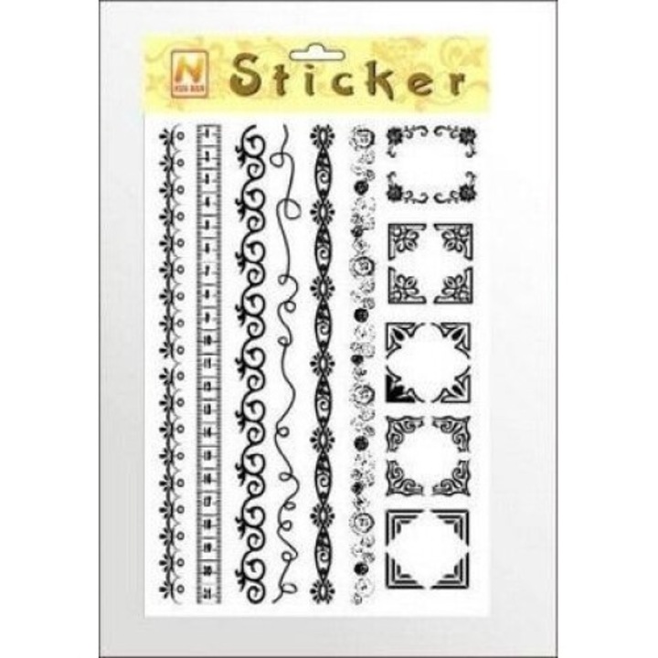 Stickere decorative, Galeria Hobby, negru