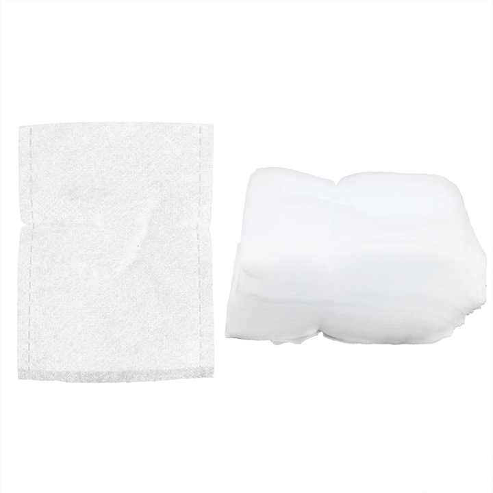 Комплект от 100 чанти за растения, longziming, текстил, 9 х 7 см, бял