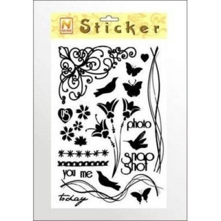 Stickere decorative, Galeria Hobby, negru