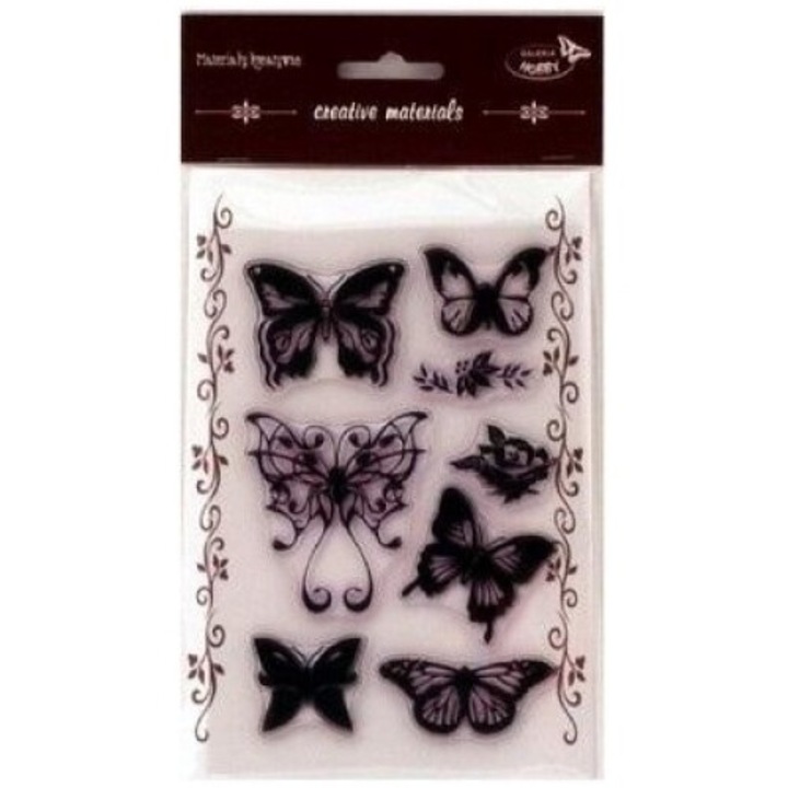 Set de stampile motyle, Galeria Hobby, 234x129mm