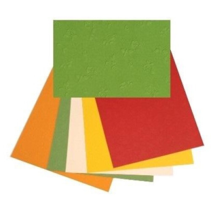 Carton pentru lucru manual, 220g, 25x35cm, set 5 foi, multicolor
