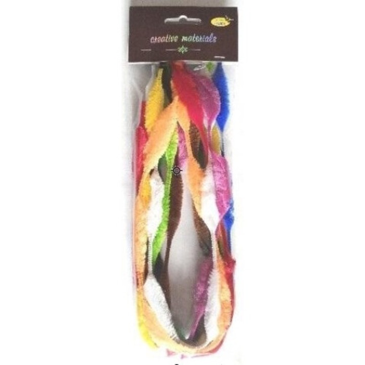 Set 10 fire din chenille colorate, Galeria Hobby, 50cm, 30x10cm