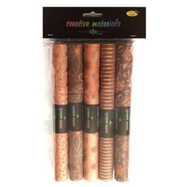 Set 5 foi hartie Indian Style Durva, Galeria Hobby, 25x35cm, multicolor