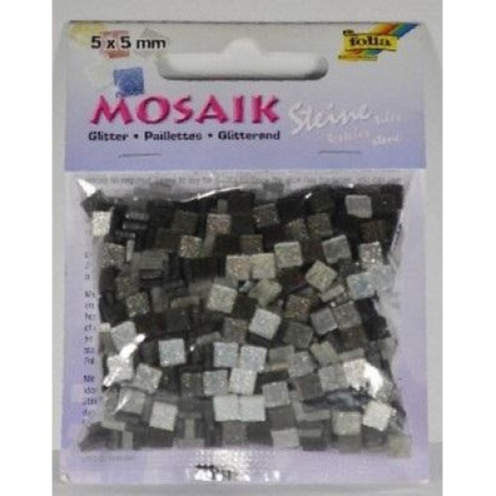 Set de artizanat 5x5mm, Galeria Hobby, gri, 830 bucati, 104x82mm