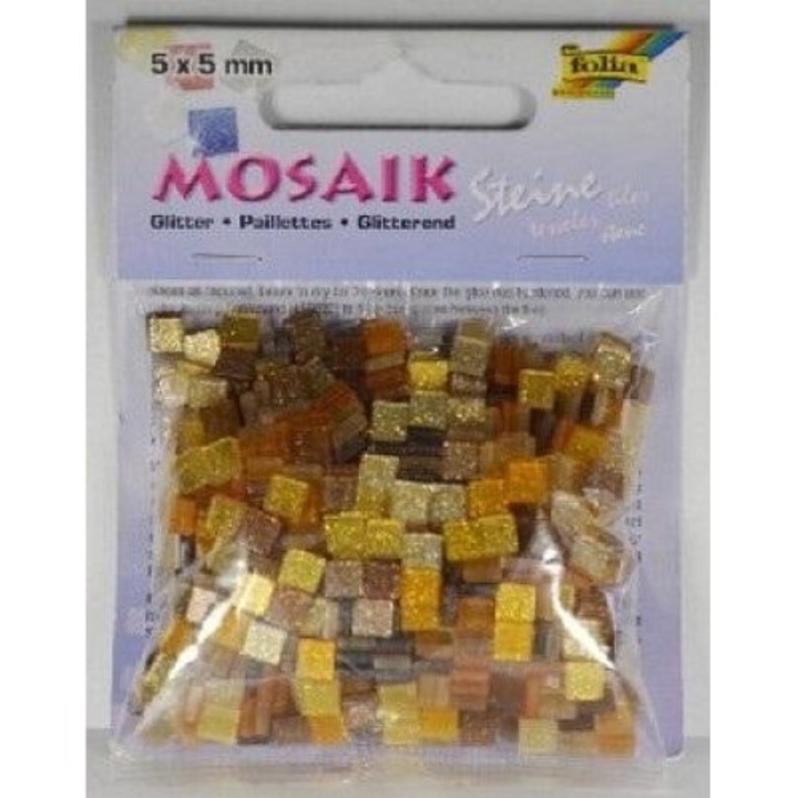 Set de artizanat 5x5mm, Galeria Hobby, auriu, 830 bucati, 104x80mm