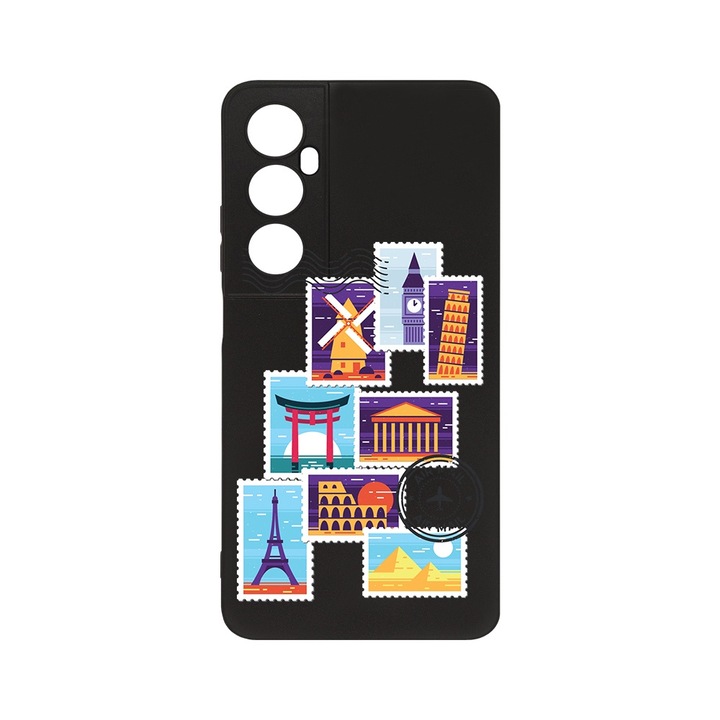 Силиконов калъф BestCase за Realme C65, Mail on the way, Camera Protection, Black c-B 979
