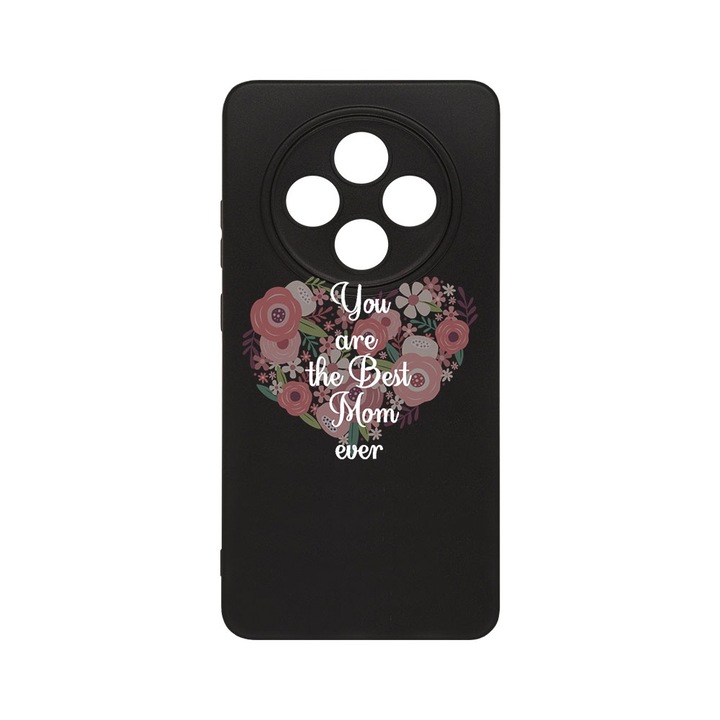 BestCase® Husa Slim SIlicon 0.8MM, Compatibila Cu Oppo Reno12 F / Reno12 FS, Best Mom Ever, Protectie Camera, Rezistenta la uzura, c-B 30