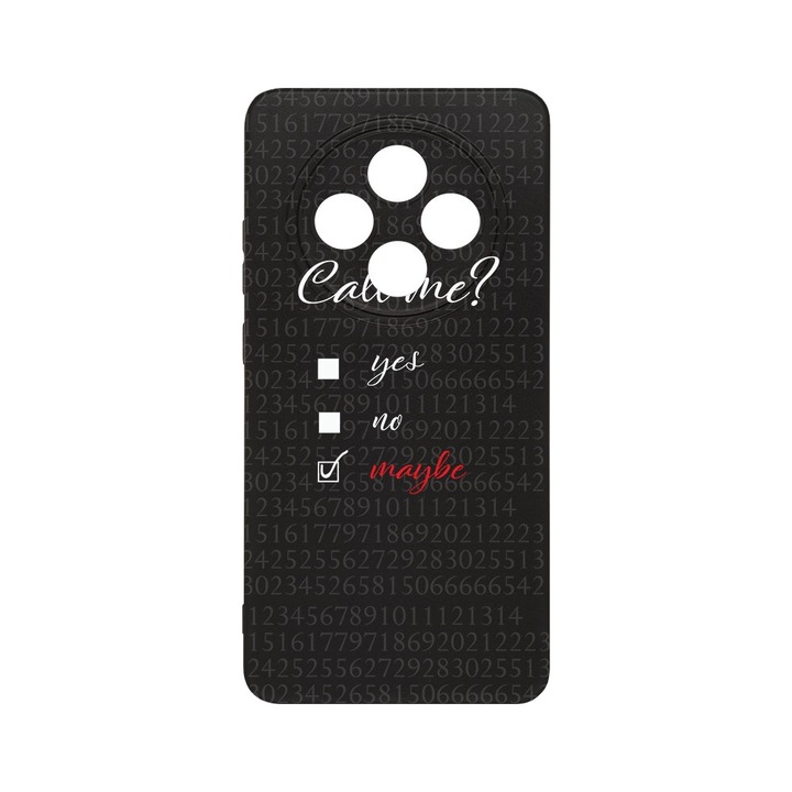 BestCase® Husa Slim SIlicon 0.8MM, Compatibila Cu Oppo Reno12 F / Reno12 FS, Call Me, Protectie Camera, Rezistenta la uzura, c-B 149