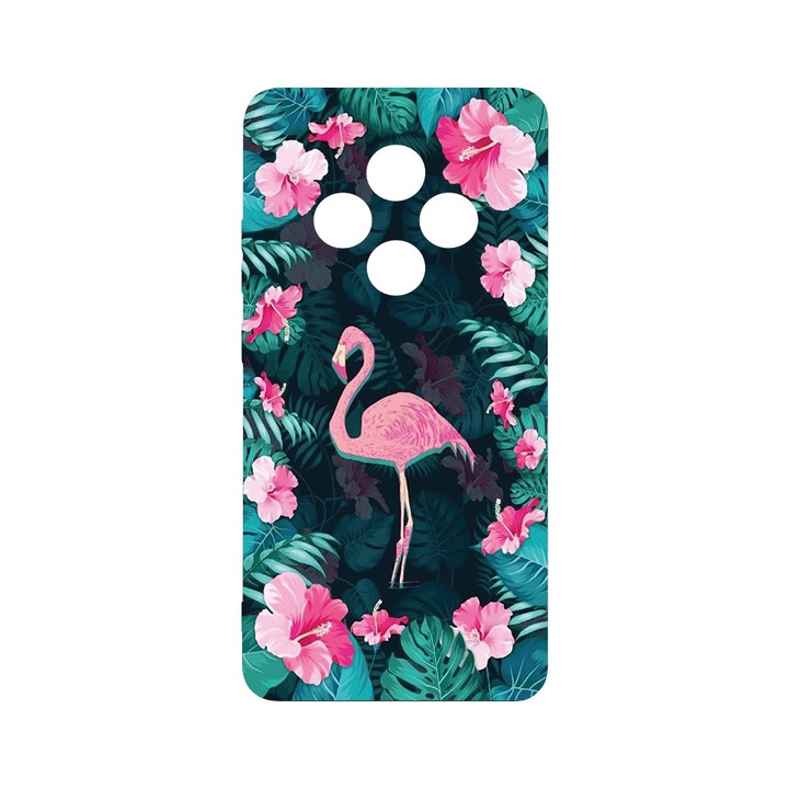 BestCase® Husa Slim SIlicon 0.8MM, Compatibila Cu OPPO Reno12 FS / Reno12 F, Flamingo, Protectie Camera, Rezistenta la uzura, c-B 247