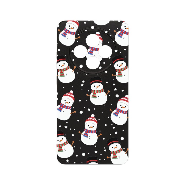 BestCase® Husa Slim SIlicon 0.8MM, Compatibila Cu OPPO Reno12 FS / Reno12 F, Snowman, Protectie Camera, Rezistenta la uzura, c-B 351