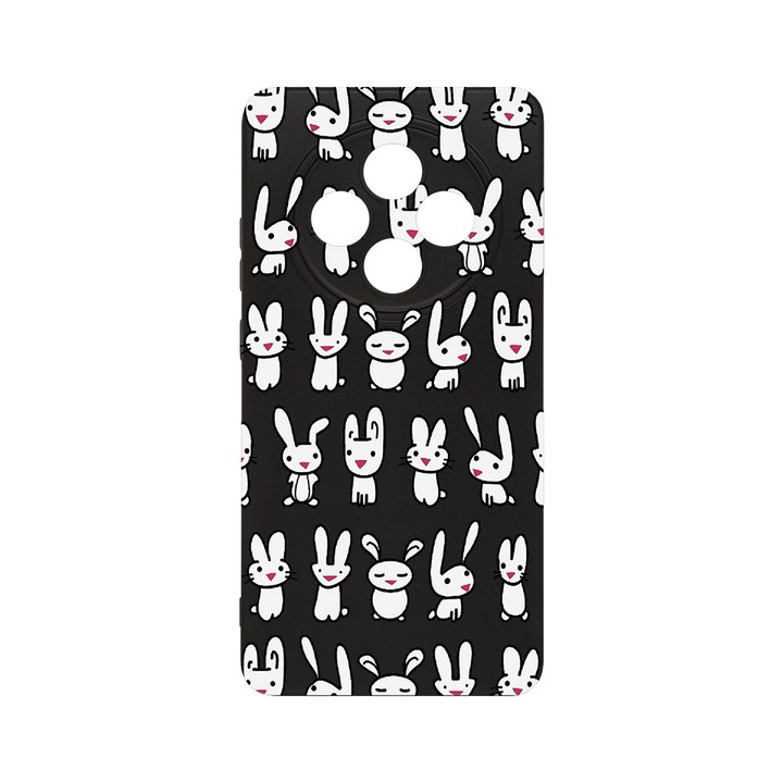 BestCase® Husa Slim SIlicon 0.8MM, Compatibila Cu OPPO Reno12 FS / Reno12 F, Rabbits, Protectie Camera, Rezistenta la uzura, c-B 691