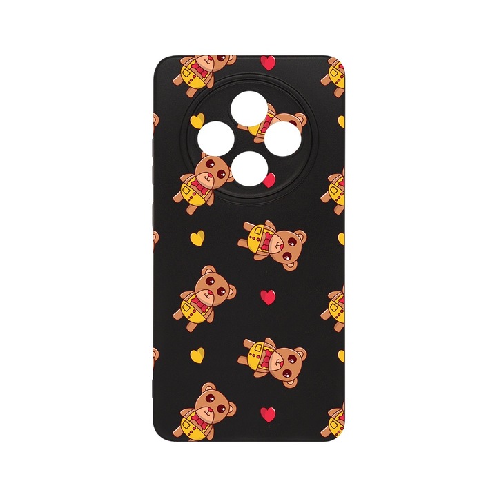 BestCase® Husa Slim SIlicon 0.8MM, Compatibila Cu Oppo Reno12 F / Reno12 FS, Teddy Bear Love Pattern, Protectie Camera, Rezistenta la uzura, c-B 968