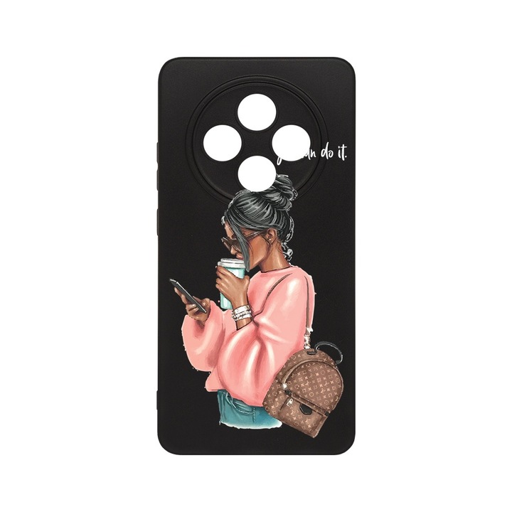 BestCase® Husa Slim SIlicon 0.8MM, Compatibila Cu Oppo Reno12 F / Reno12 FS, Shopping Girl, Protectie Camera, Rezistenta la uzura, c-B 962