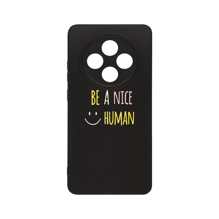 BestCase® Husa Slim SIlicon 0.8MM, Compatibila Cu OPPO Reno12 FS / Reno12 F, Be Nice, Protectie Camera, Rezistenta la uzura, c-B 480