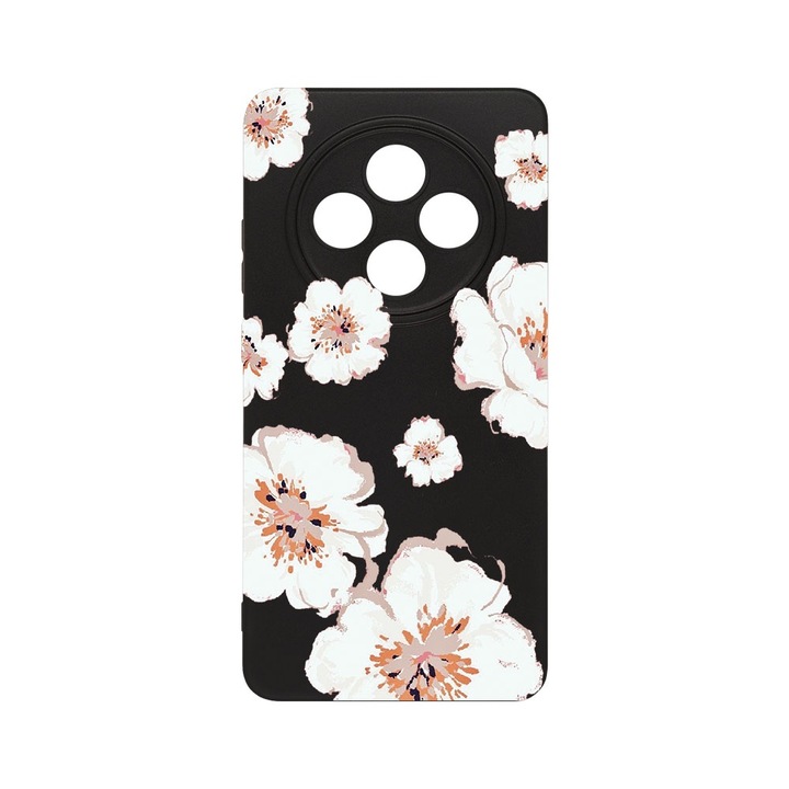 BestCase® Husa Slim SIlicon 0.8MM, Compatibila Cu OPPO Reno12 FS / Reno12 F, Pastel Colors - Flowers, Protectie Camera, Rezistenta la uzura, c-B 499
