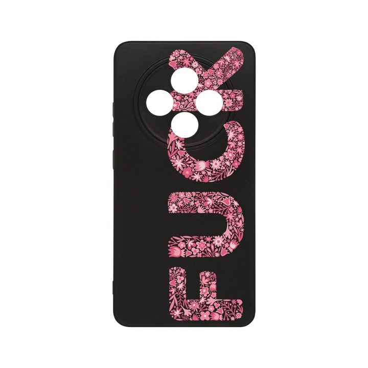 BestCase® Husa Slim SIlicon 0.8MM, Compatibila Cu Oppo Reno12 F / Reno12 FS, FCK, Protectie Camera, Rezistenta la uzura, c-B 1019