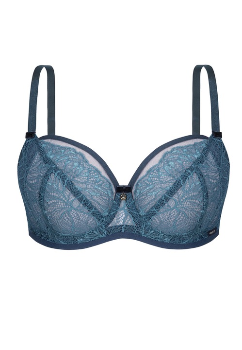 Melltartó, Dolores, poliamid/poliészter/pamut, kék