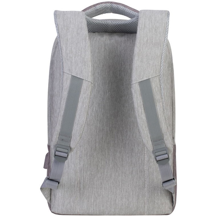 Rucsac laptop Rivacase 7562 gri/mocha , anti-furt 15.6"