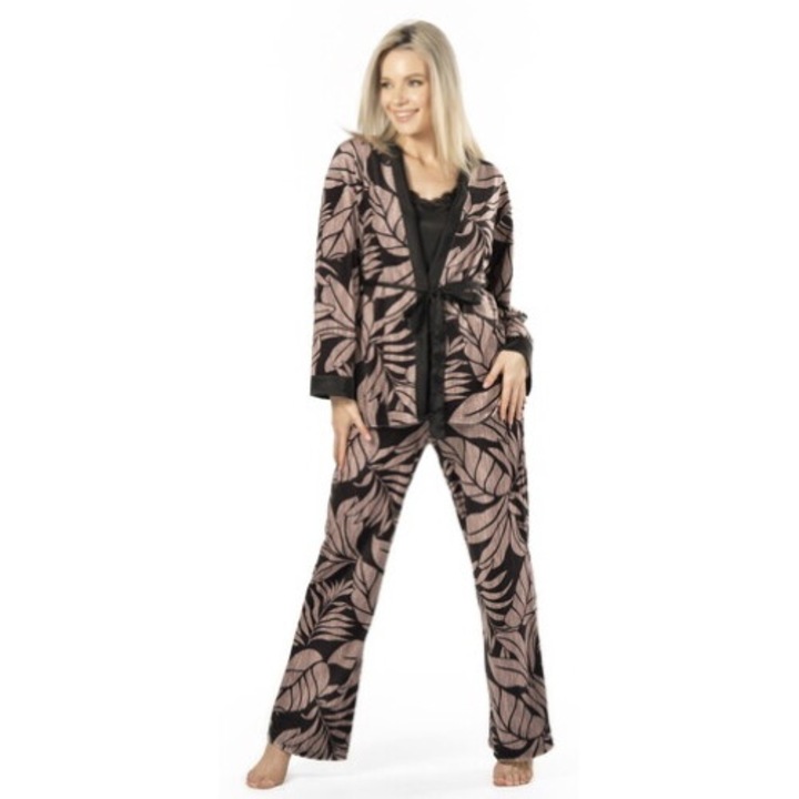 Halat baie Desire - 31299, Negru, XL