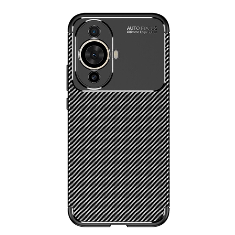 Husa pentru Huawei nova 11 / nova 12s, Techsuit CarbonFiber, Black