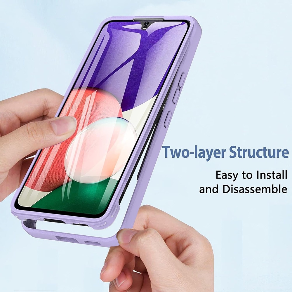 Pachet 360: Husa cu folie integrata pentru Xiaomi Redmi Note 14 Pro 5G Note 14 Pro+ Plus Cover360 fata / spate - Mov
