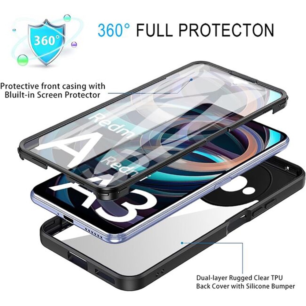 Husa pentru Xiaomi Redmi A3 + folie protectie, Accesorio ColorVerse 360, Pink
