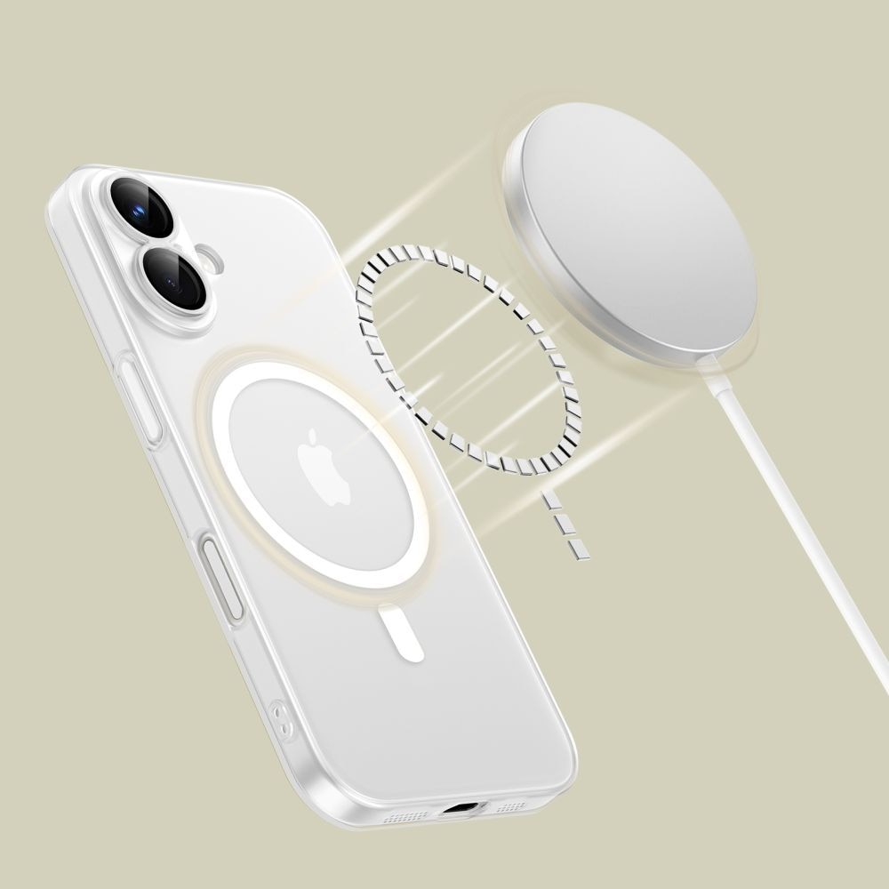 Carcasa TECH-PROTECT MagSlim MagSafe compatibila cu iPhone 16e Matte Ice