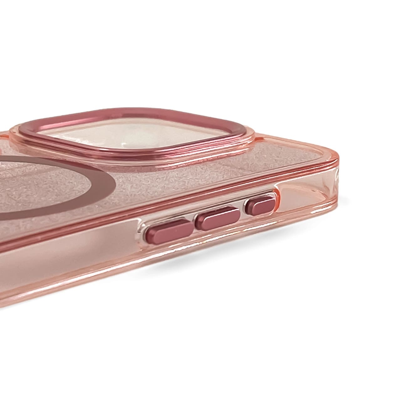 Carcasa Glitter MagSafe compatibila cu iPhone 16 Pro Pink