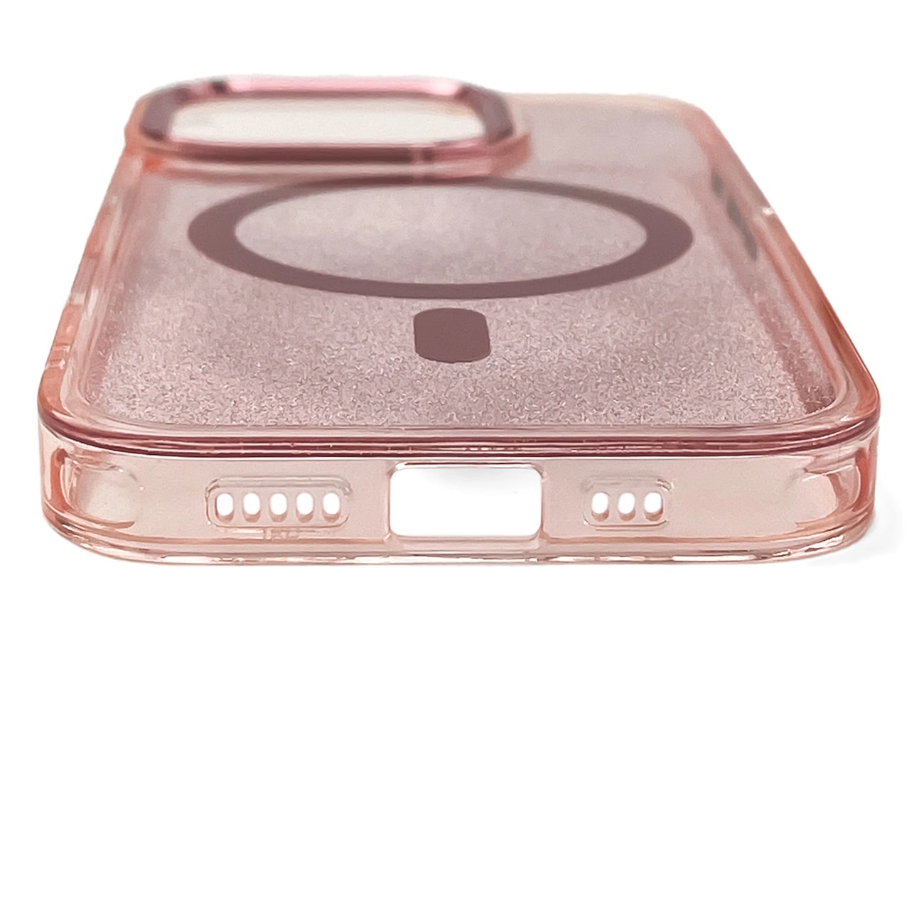 Carcasa Glitter MagSafe compatibila cu iPhone 16 Pro Pink