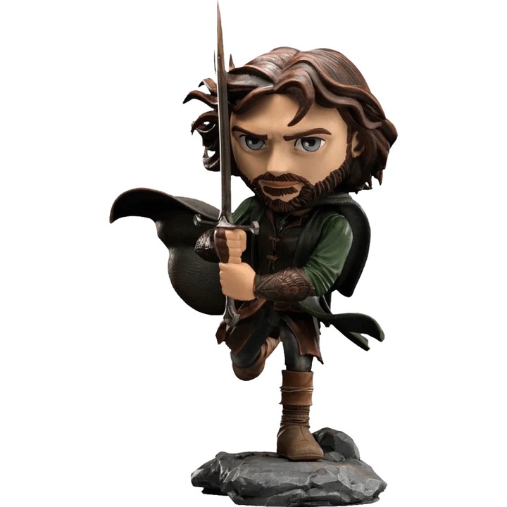 Figurina Lord of the Rings, Mini Co, PVC, Aragorn, 17 cm